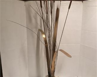 Lot 061
Signed MCM Style Cattails Sculpture