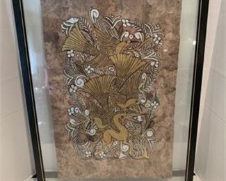 Lot 102
Framed Paper Painting Unsigned