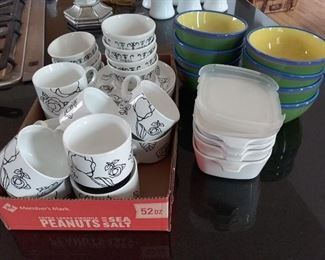 Assortment of China Corningware and More