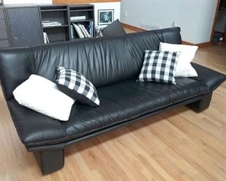Black Leather Sofa