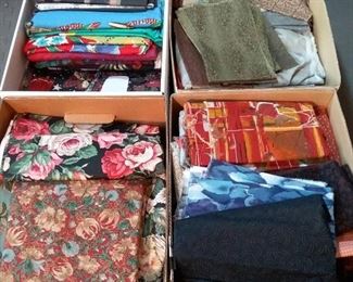 Four Boxes of Fabric