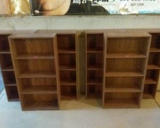 Six Shelving Units Book Cases