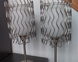 Two Metal Lamps