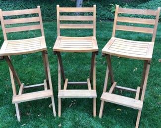 Wood High Top Chairs