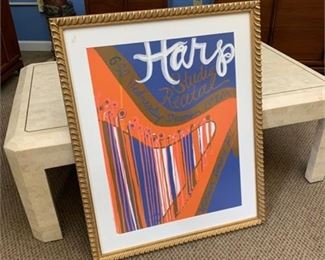 Lot 036
Original Signed Art- Harp