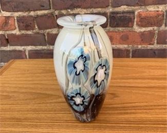 Lot 126
Signed Robert Eickholt Glass Vase - Ohio Artist