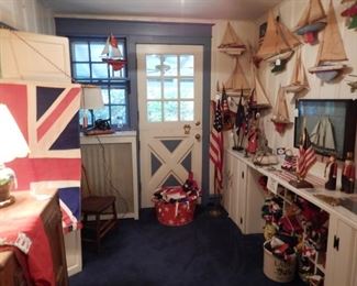 MAIN FLOOR POND BOAT AND FLAG ROOM