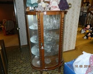 antique curio cabinet