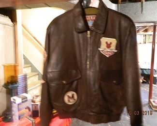 Disney leather coat