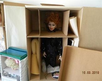 Lucille Ball porcelain doll