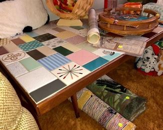 One of three tables made from tile remnants from the Casper Haas Co...early 1970s