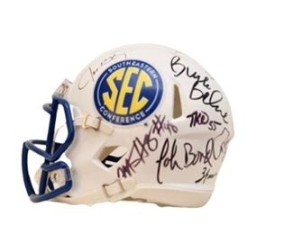 9. 2015 Southeastern Conference Autographed Mini Helmet