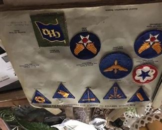 Book of military patches.