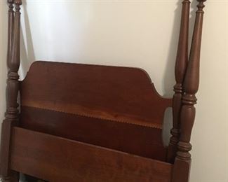 Cherry Twin poster bed hand made by Banton S. Doak