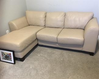Leather One Sectional with Lounge