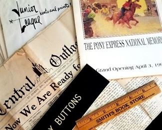 St. Joseph collectibles-Junior League, Pony Express, Joseph Robidoux. Thanks again for attending our sales, we do appreciate it!! Hope to see you this weekend. Randy and Donna Klein and The Pen and Pencil Team