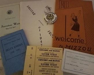 Vintage Mizzou items