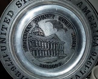 Buchanan County ltd. edition Bicentennial plate