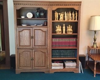 Media cabinet and bookcase units