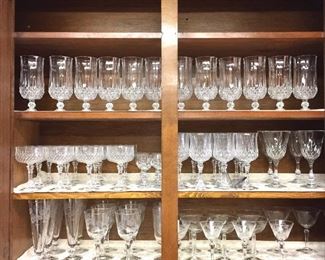 Glass and Crystal stemware 