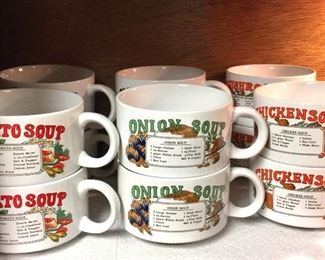Set of 12 soup bowl mugs 