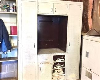 Vintage gym locker cabinet 