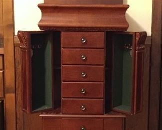 Large standing jewelry cabinet