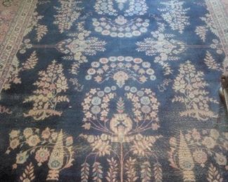 Blue room sized rug