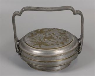 Chinese pewter vessel, possibly 19th c.