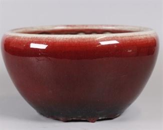 Chinese oxblood porcelain bowl, possibly 19th c.