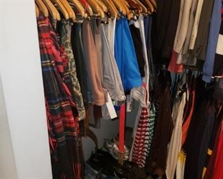 So. Many. Clothes. And Shoes! Everything from Pjs to 3-piece suits.