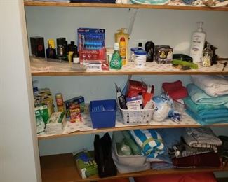 Bathroom items and linens