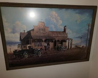 Framed print.