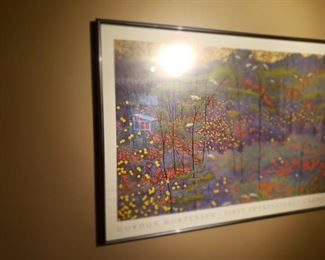 Framed poster