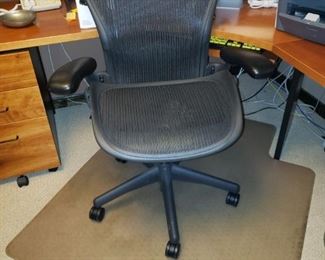 Office chair and mat