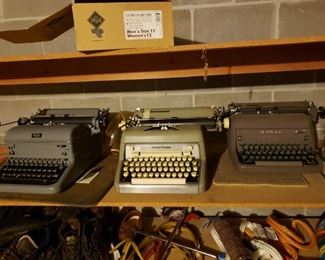 3 vintage typewriters - Royal and Smith-Corona