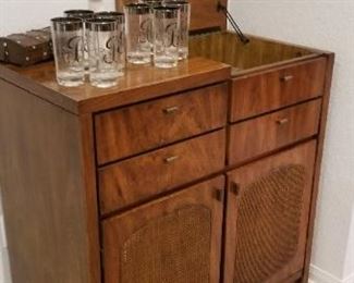 Mid-century bar cabinet with lots of storage