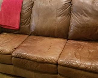 Super comfortable leather couch