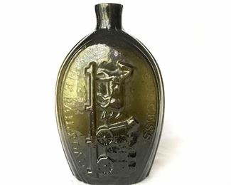 "Success to the Railroad" GV-6 flask made in Keene, NH circa 1830s. Chip in the lip. $$$