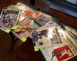 piles of incredible sheet music, early 1900s through 1970s, 100+ pieces, $4.00 each