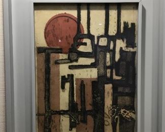 Collage on Canvas "Louise Bernard"