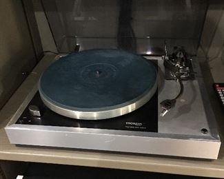 Thorens Turntable (Record Player) and that sweet little PURE EVIL McIntosh peeking out below.