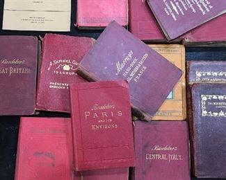 Paris! Sweet collection of leather bound vintage books--throughout home!