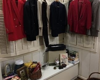 Burberry jackets & pants! Lots of colors.