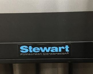 Stewart Filmscreen in music room. YOU must remove (carefully please) Ceiling released.