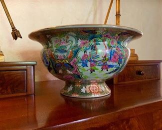 Rose Medallion footed bowl.