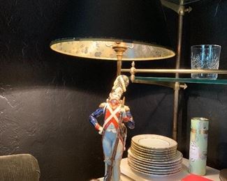 A Fine late 19th, early 29th century porcelain lamp.