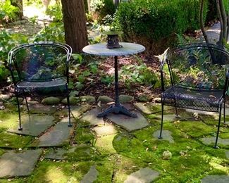 vintage metal meadowcraft furniture.