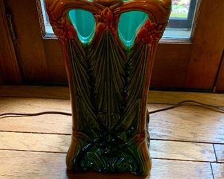 Art noveau Majolica stand.