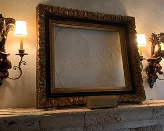 antique gold gilt frame.